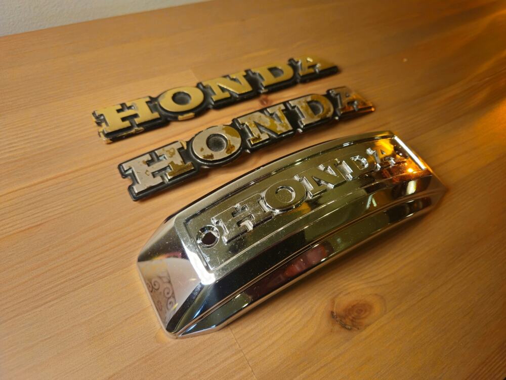 Emblem Badges Honda 83 Goldwing GL1100 Motorcycle Lot of 3